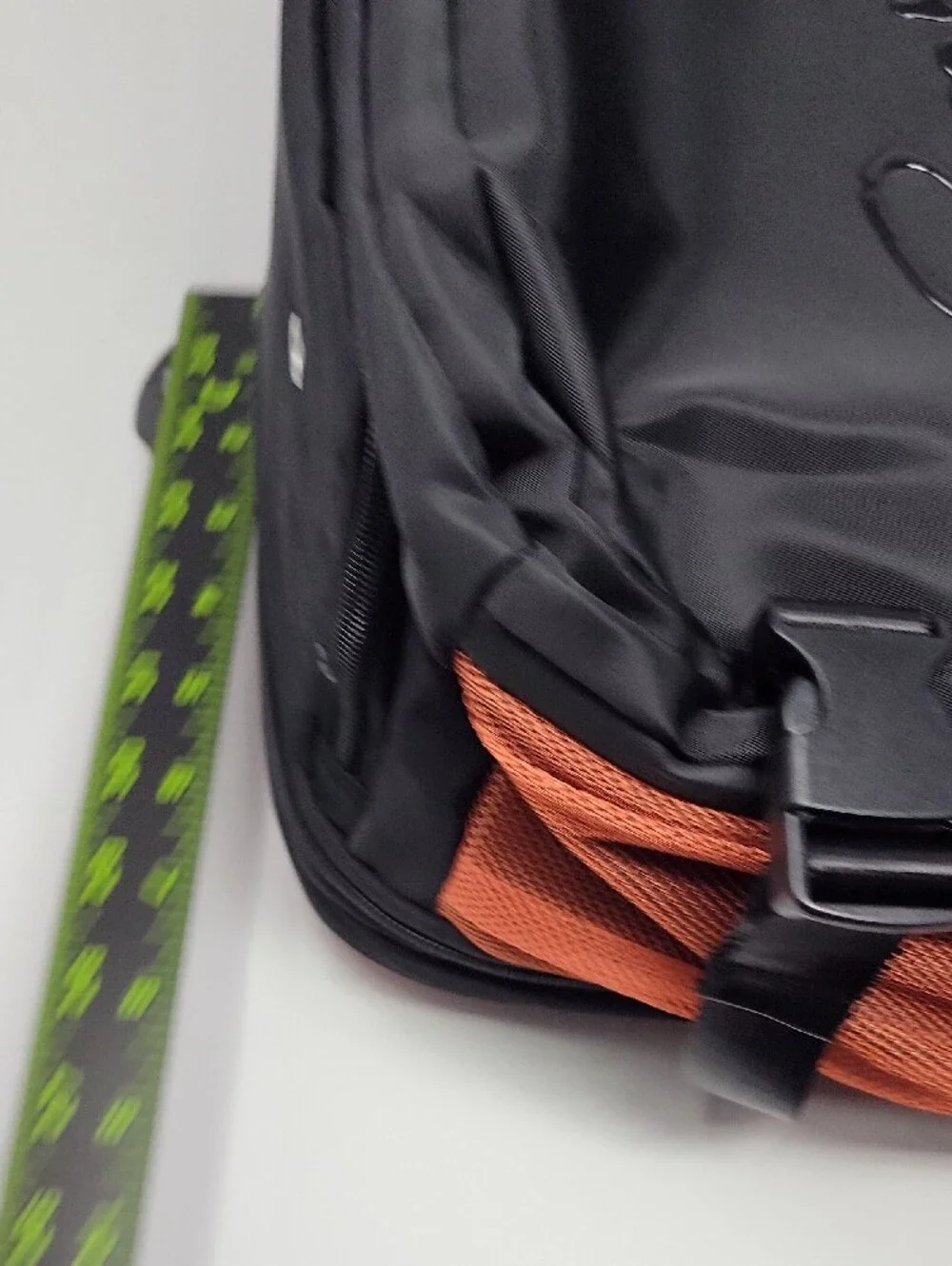 Ed Hardy Black Backpack with Multicolor Tiger Patch and Orange Accents